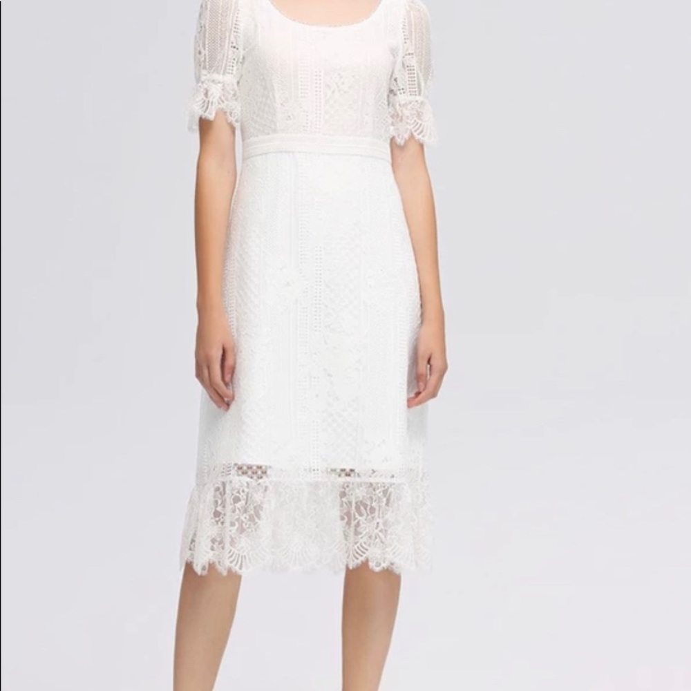 White lace dress